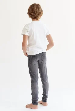 Szare spodnie jeansowe - slim
