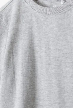 Szary t-shirt z bawełny - Basic - Lincoln&Sharks