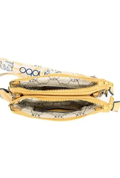 Torba crossbody z wzorzystym paskiem