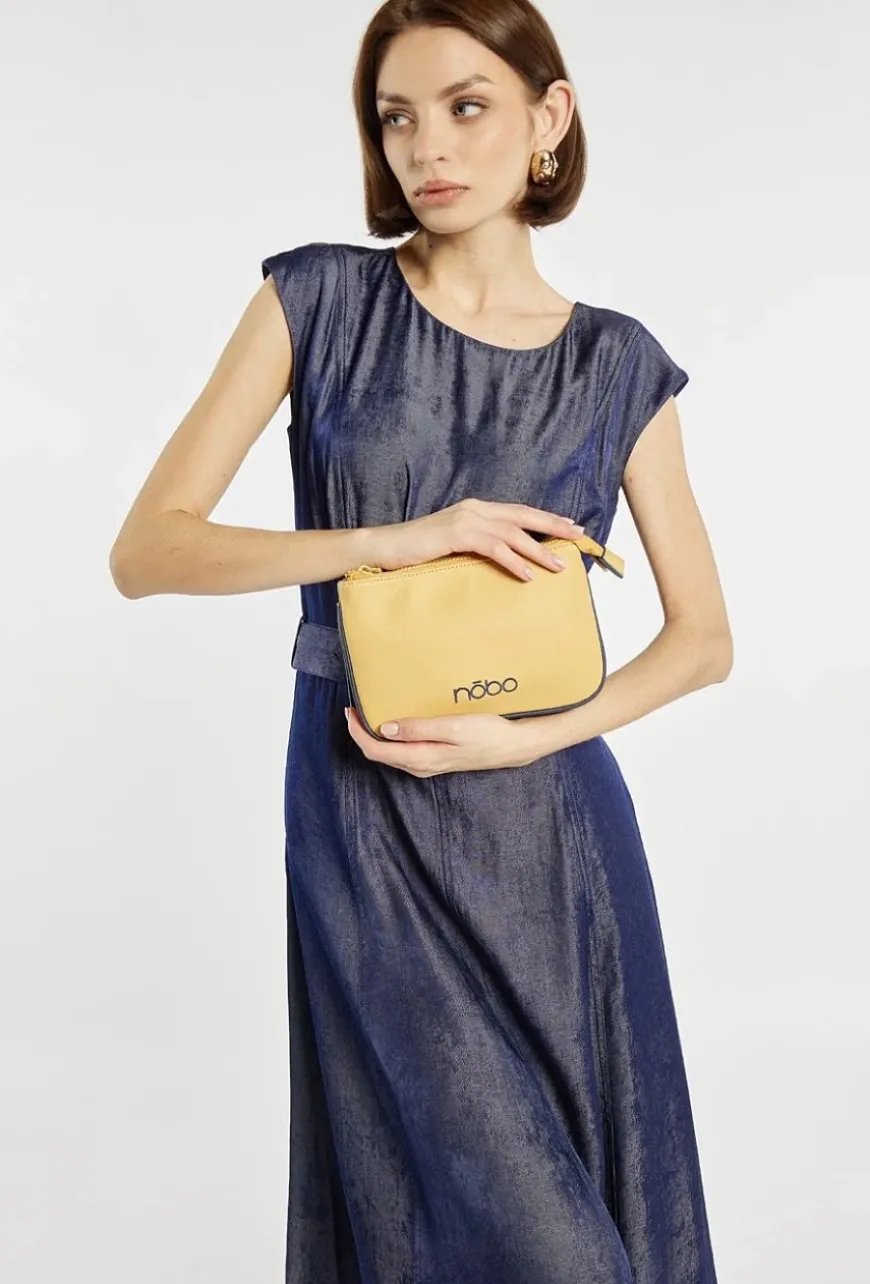 Torba crossbody z wzorzystym paskiem
