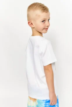 T-shirt chłopięcy biały ze smokiem - 5.10.15.