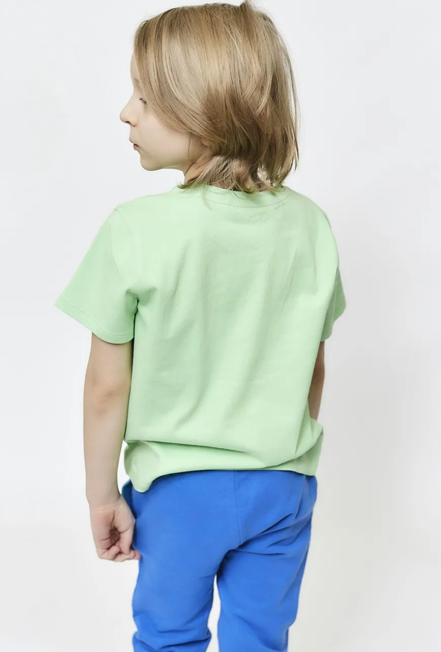 T-shirt chłopięcy Full of smile - zielony