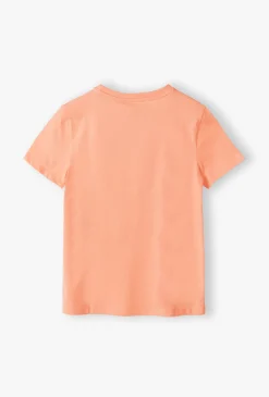 T-shirt chłopięcy „Happy Vibes” z nadrukiem surfingowym