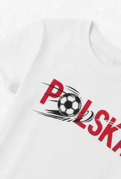 T-shirt chłopięcy „POLSKA” – koszulka kibica
