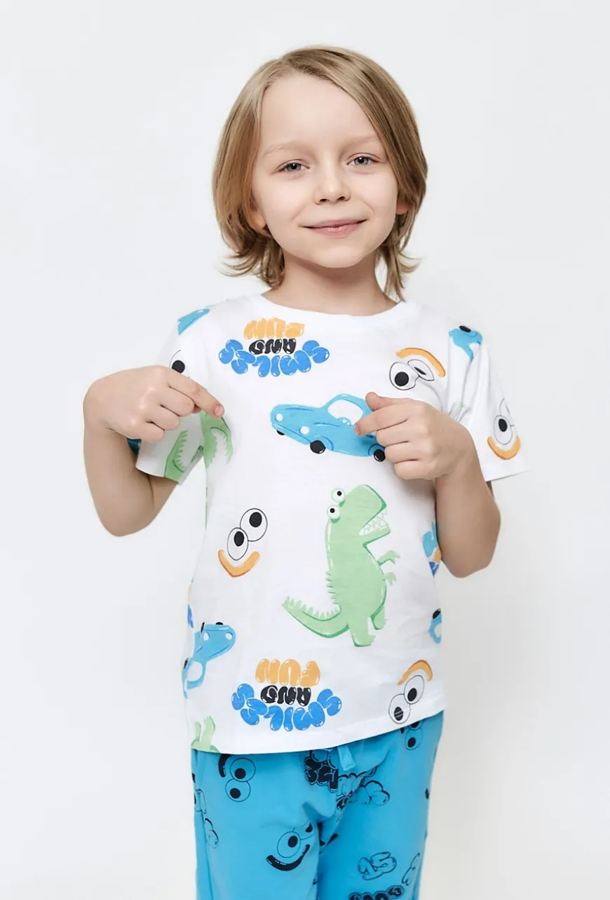 T-shirt chłopięcy w samochody