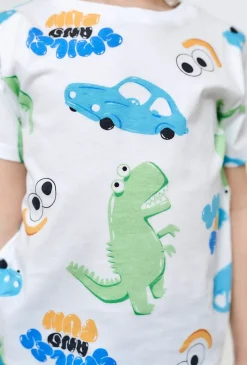 T-shirt chłopięcy w samochody