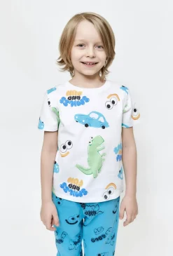 T-shirt chłopięcy w samochody