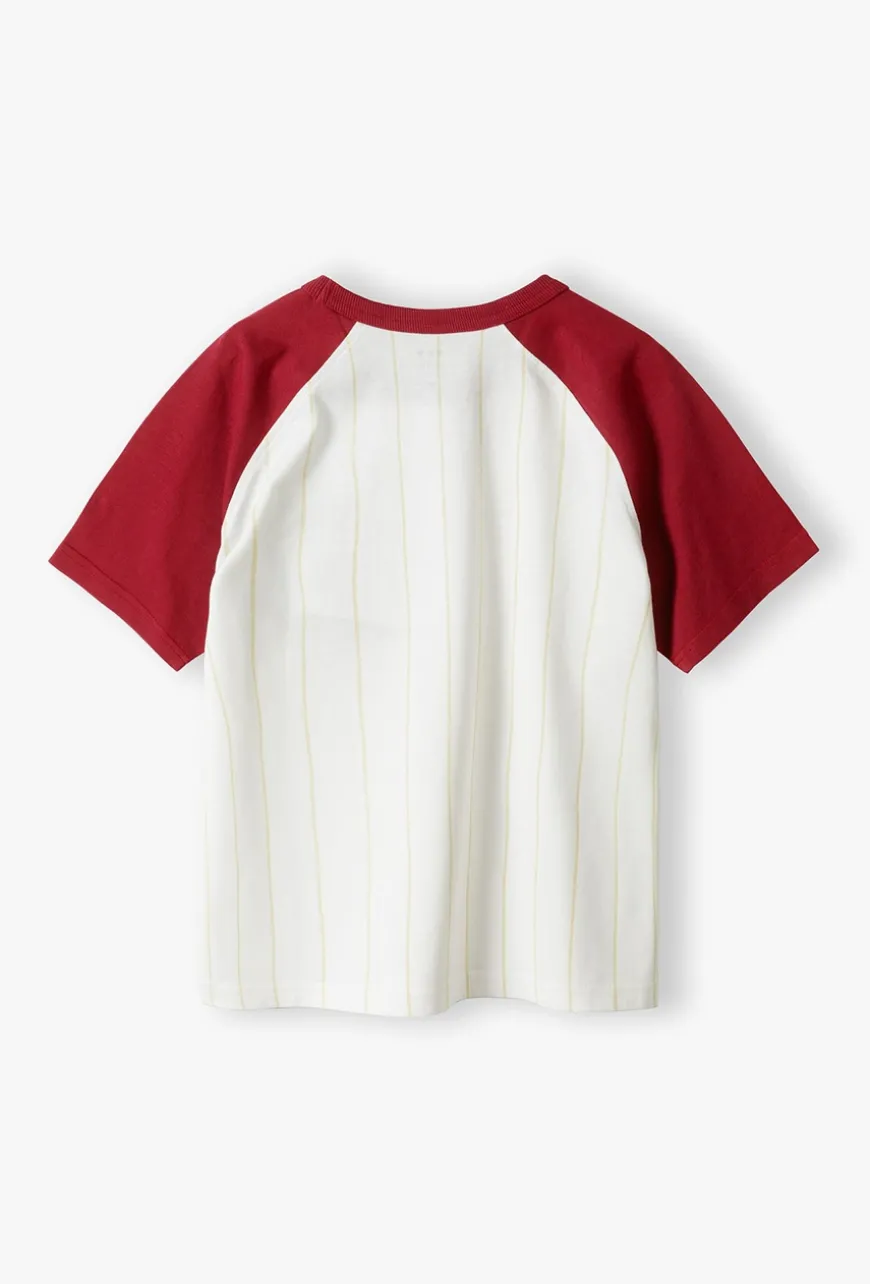 T-shirt chłopięcy w stylu piłkarskim - limited edition