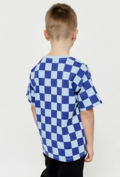 T-shirt chłopięcy w szachownice