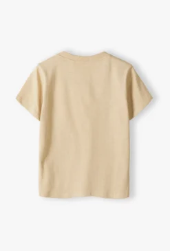 T-shirt chłopięcy z guzikami i kieszonką