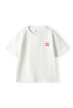 T-shirt chłopięcy z haftem „Oui Oui”