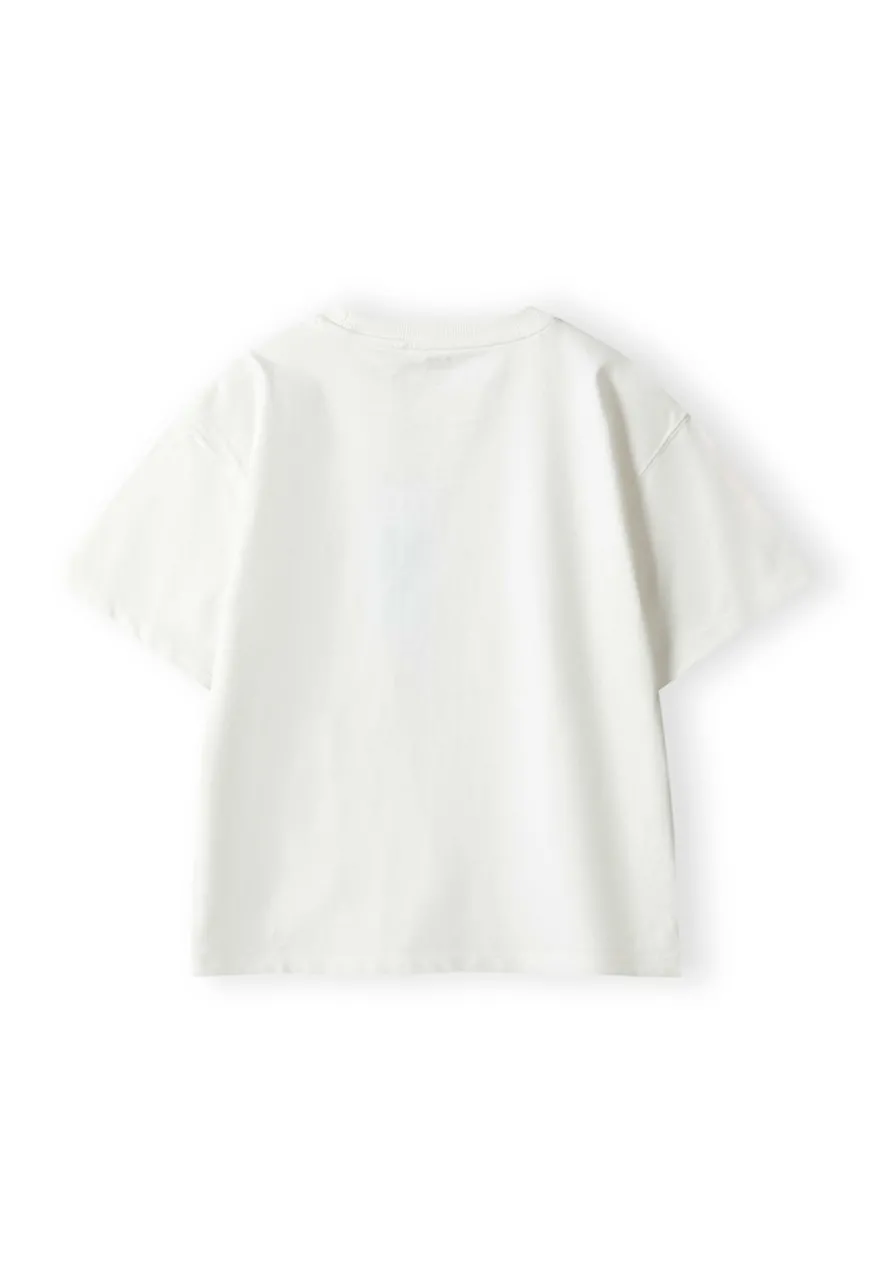 T-shirt chłopięcy z haftem „Oui Oui”