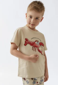 T-shirt chłopięcy z homarem