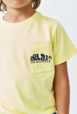 T-shirt chłopięcy z kieszonką