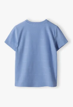 T-shirt chłopięcy z kieszonką – koszulka w prążki