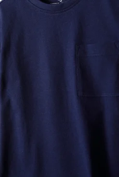 T-shirt chłopięcy z kieszonką – koszulka basic z krótkim rękawem