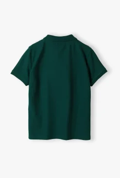 T-shirt chłopięcy z kołnierzykiem polo - Lincoln&Sharks