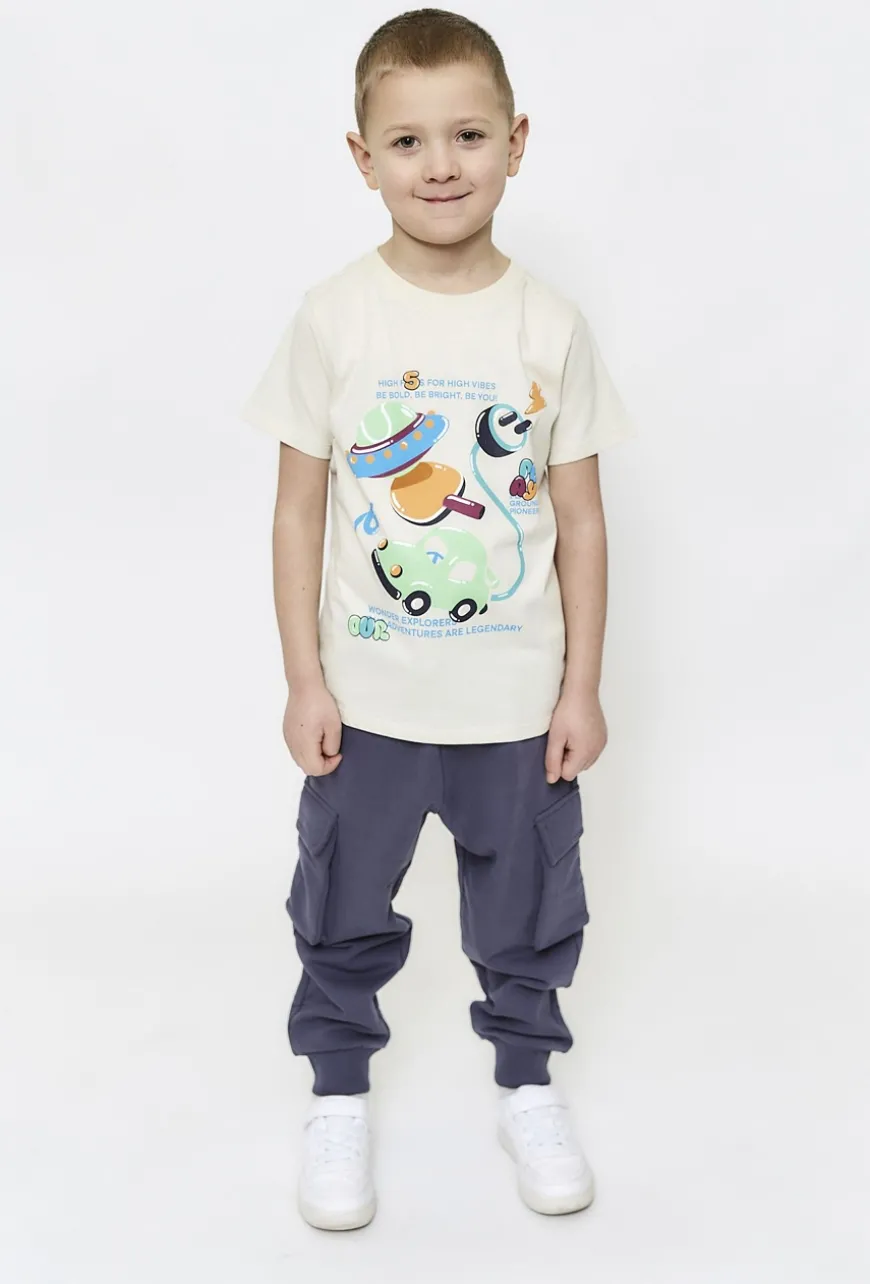 T-shirt chłopięcy z nadrukiem