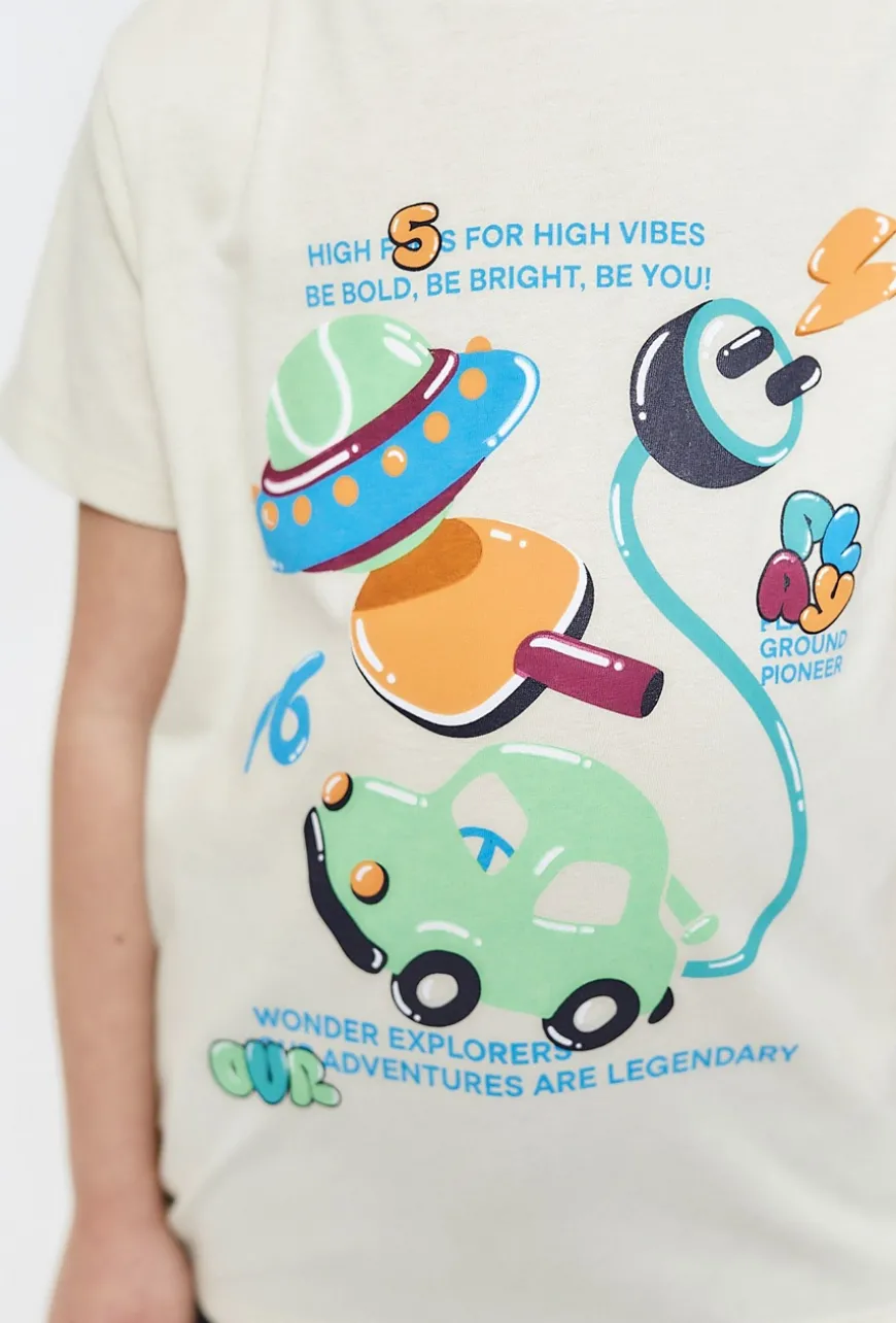 T-shirt chłopięcy z nadrukiem