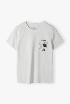 T-shirt chłopięcy z nadrukiem retro – OFFLINE