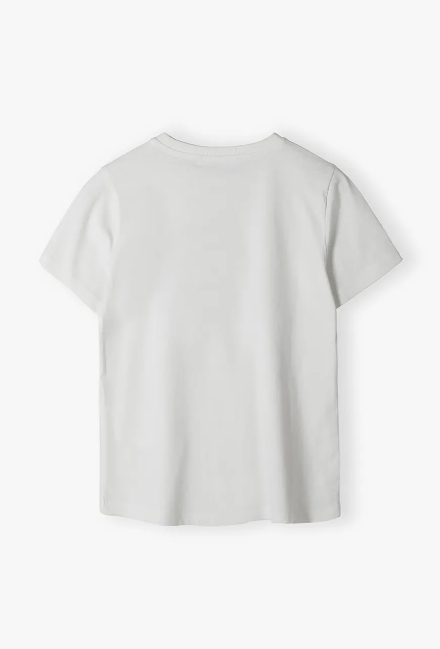 T-shirt chłopięcy z nadrukiem retro – OFFLINE