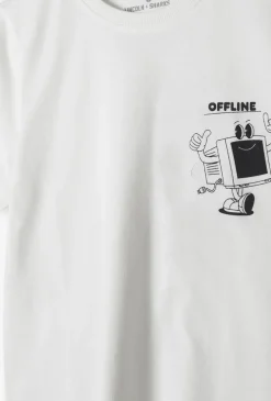 T-shirt chłopięcy z nadrukiem retro – OFFLINE