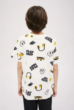 T-shirt dla chłopca - bawełniany z kolorowym nadrukiem