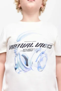 T-shirt dla chłopca - Virtual Vibes - Lincoln&Sharks