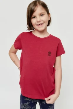 T-shirt dla dziewczynki 2-pak z motywem róży