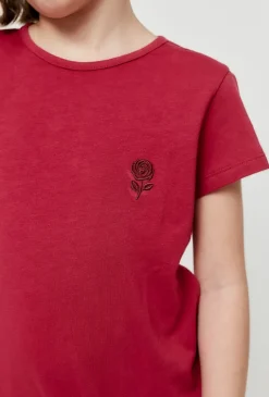 T-shirt dla dziewczynki 2-pak z motywem róży