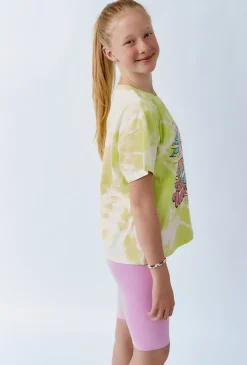 T-shirt dziewczęcy na lato - tie-dye