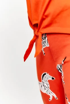 T-shirt dziewczęcy z wiązaniem