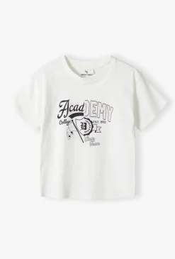 T-shirt pudełkowy dla dziewczynki - Academy - Lincoln&Sharks