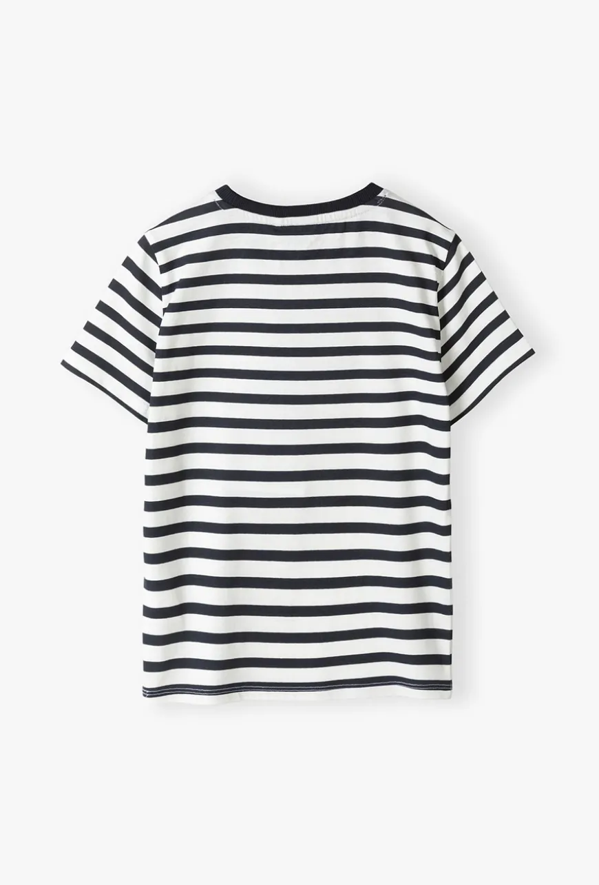 T-shirt w czarno-białe paski