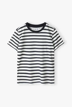 T-shirt w czarno-białe paski