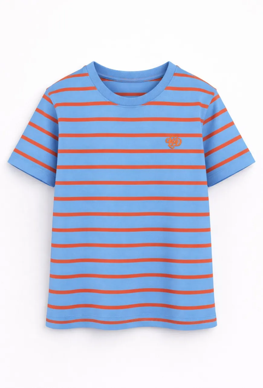T-shirt w paski dla małego chłopca