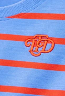 T-shirt w paski dla małego chłopca