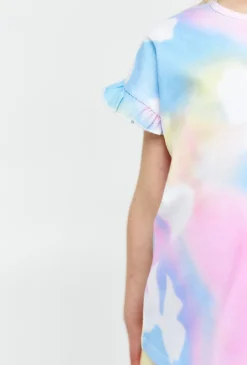 T-shirt w pastelowe wzory