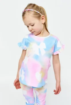 T-shirt w pastelowe wzory