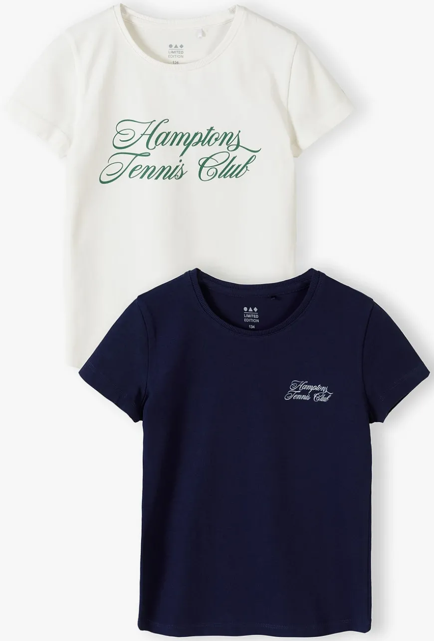 T-shirty dla dziewczynki 2pak - Hamptons Tennis Club