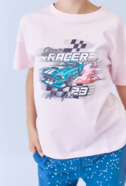 T-shirt z grafiką sportowego samochodu