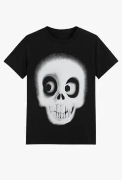 T-shirt z nadrukiem zabawnej czaszki