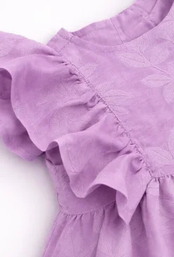 Uroczy komplet niemowlęcy dla dziewczynki – sukienka i bloomersy