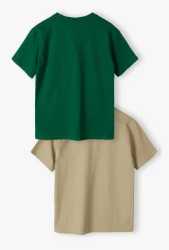 Zestaw 2 T-shirtów chłopięcych z haftem