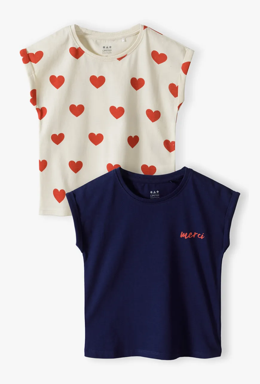 Zestaw 2 T-shirtów dla dziewczynki