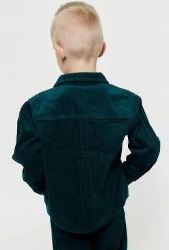 Zielona sztruksowa koszula